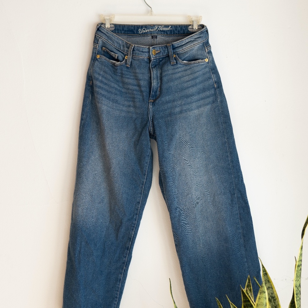 Universal Thread High Rise Wide Leg Cropped Jeans